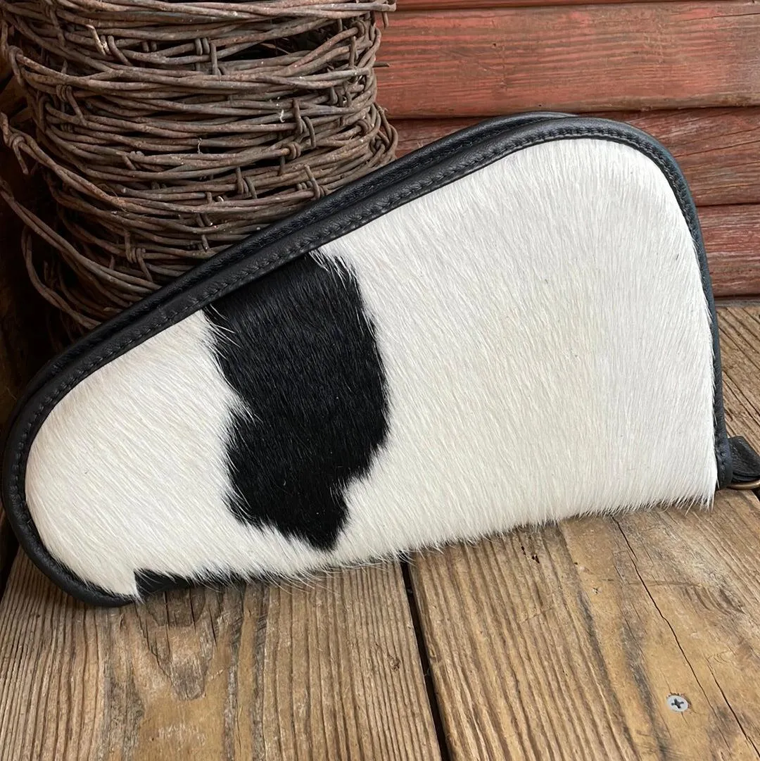033 Large Pistol Case - Black & White w/