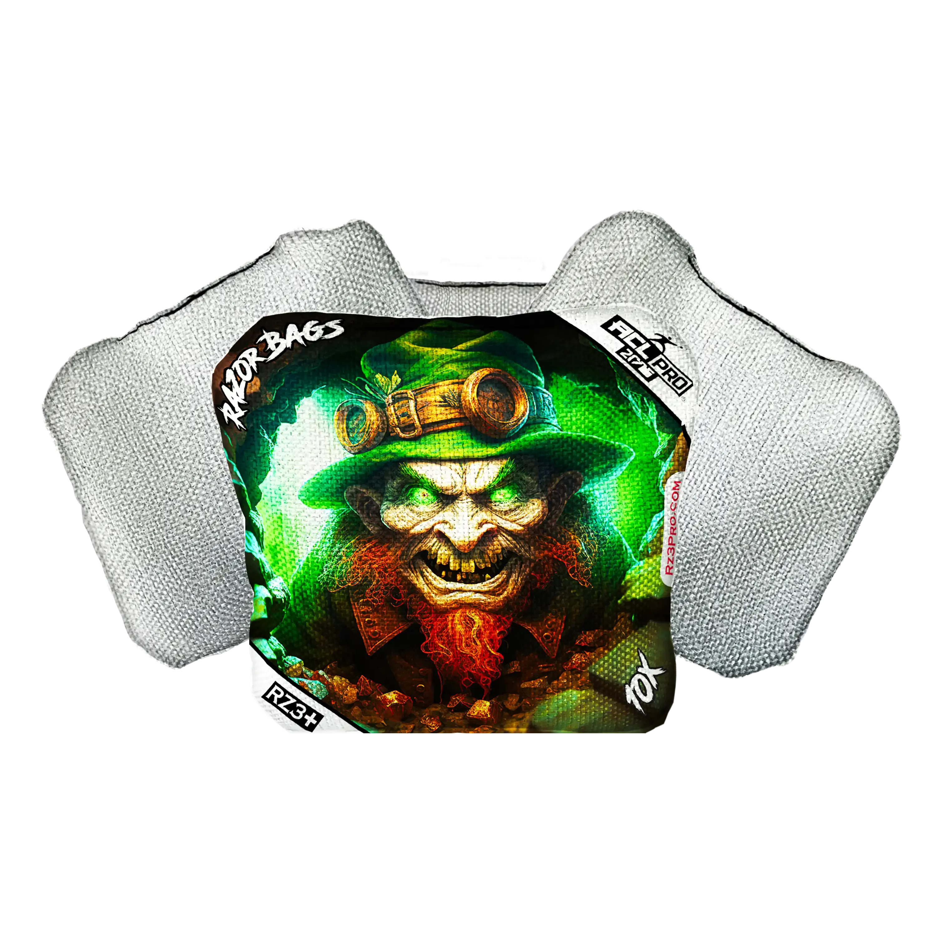 10X | Leprechaun Cave | ACL PRO Razor Cornhole Bags