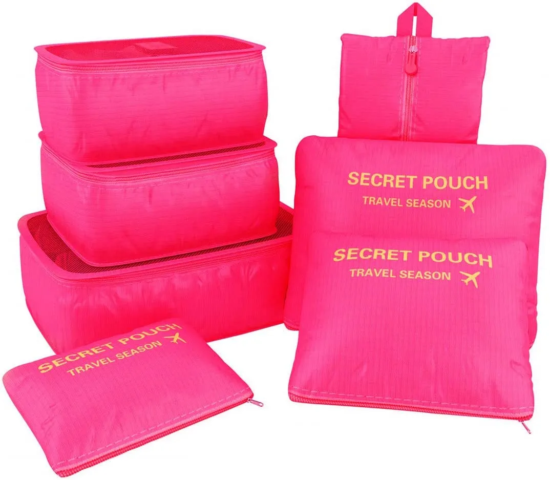 7 pcs Set travel organizer bags Large