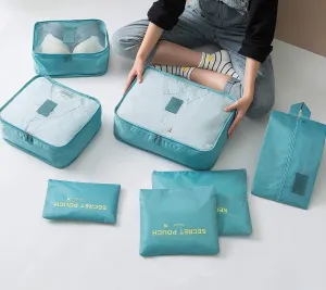 7 pcs Set travel organizer bags Large