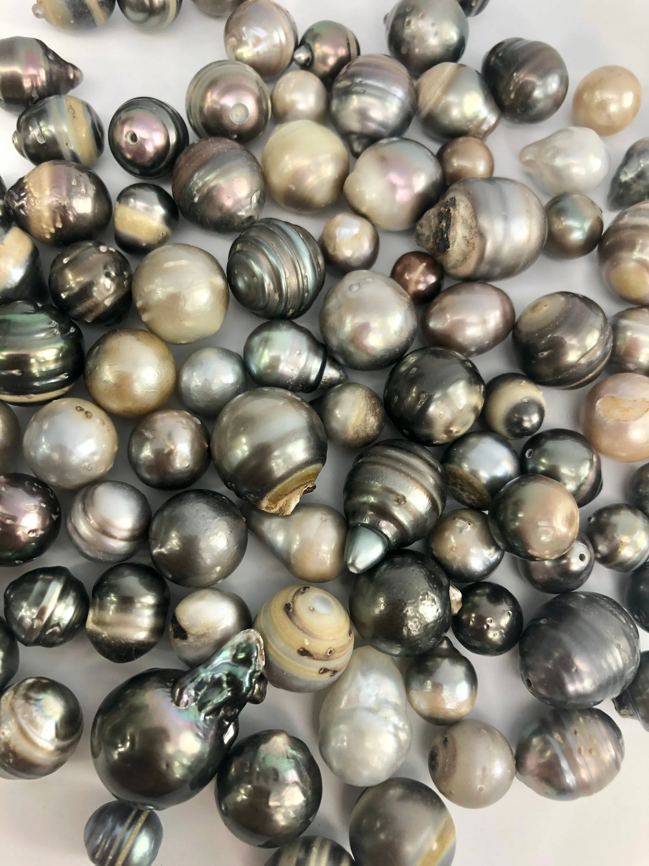 8 - 17mm , 100 bagged pearls , SKU#10023