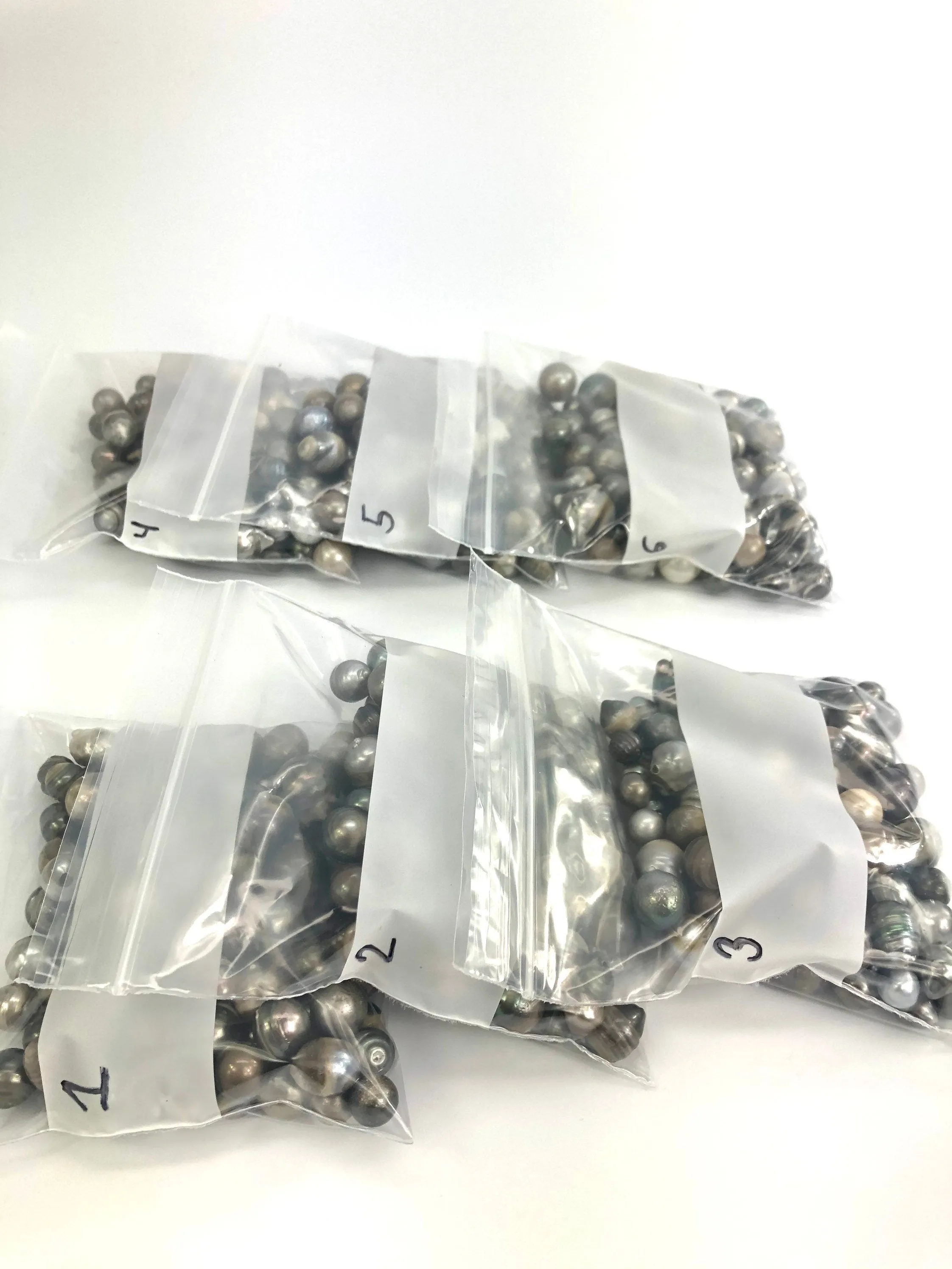 8 - 17mm , 100 bagged pearls , SKU#10023
