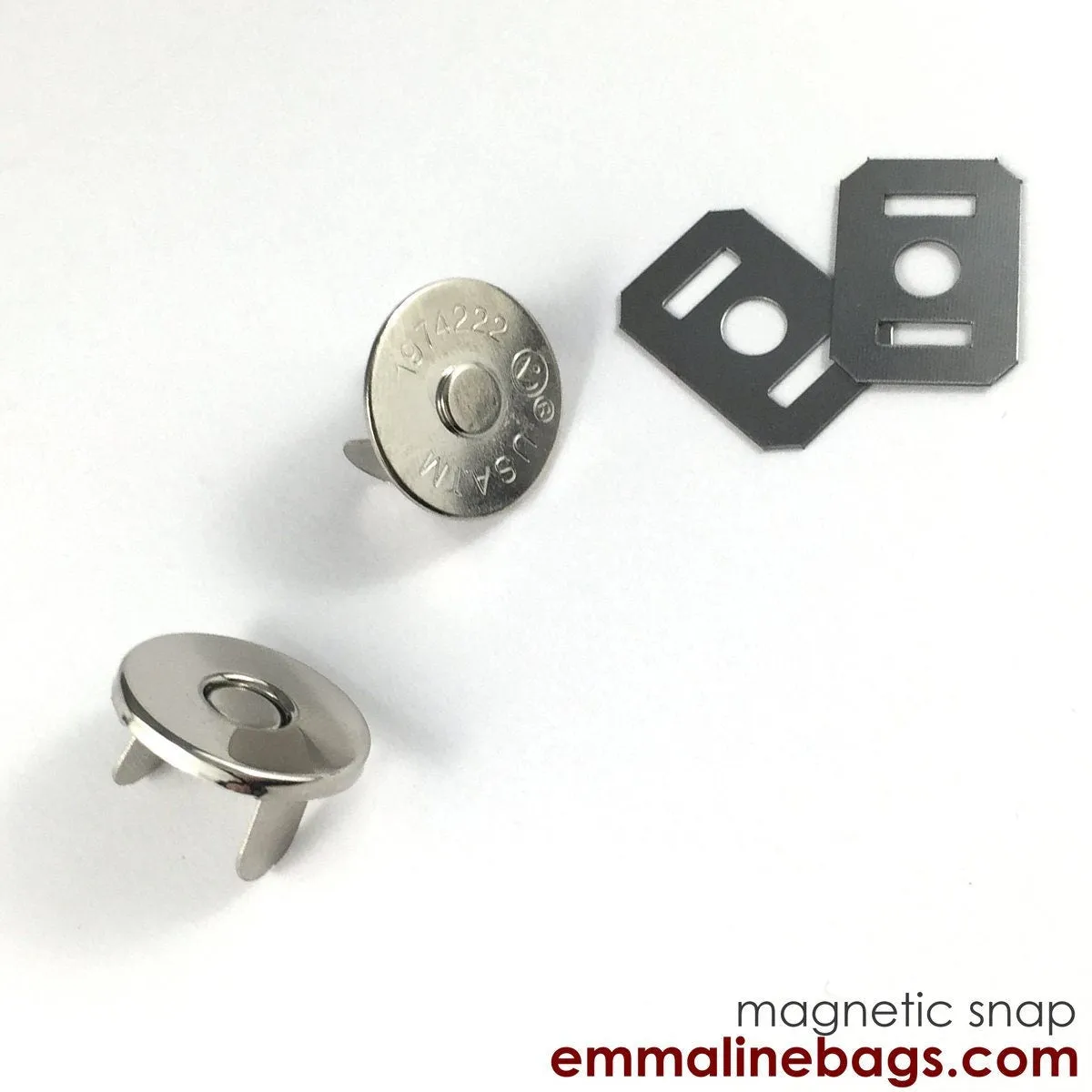 9/16" Magnetic Snap Closures (14mm) Slim - Pack of 2