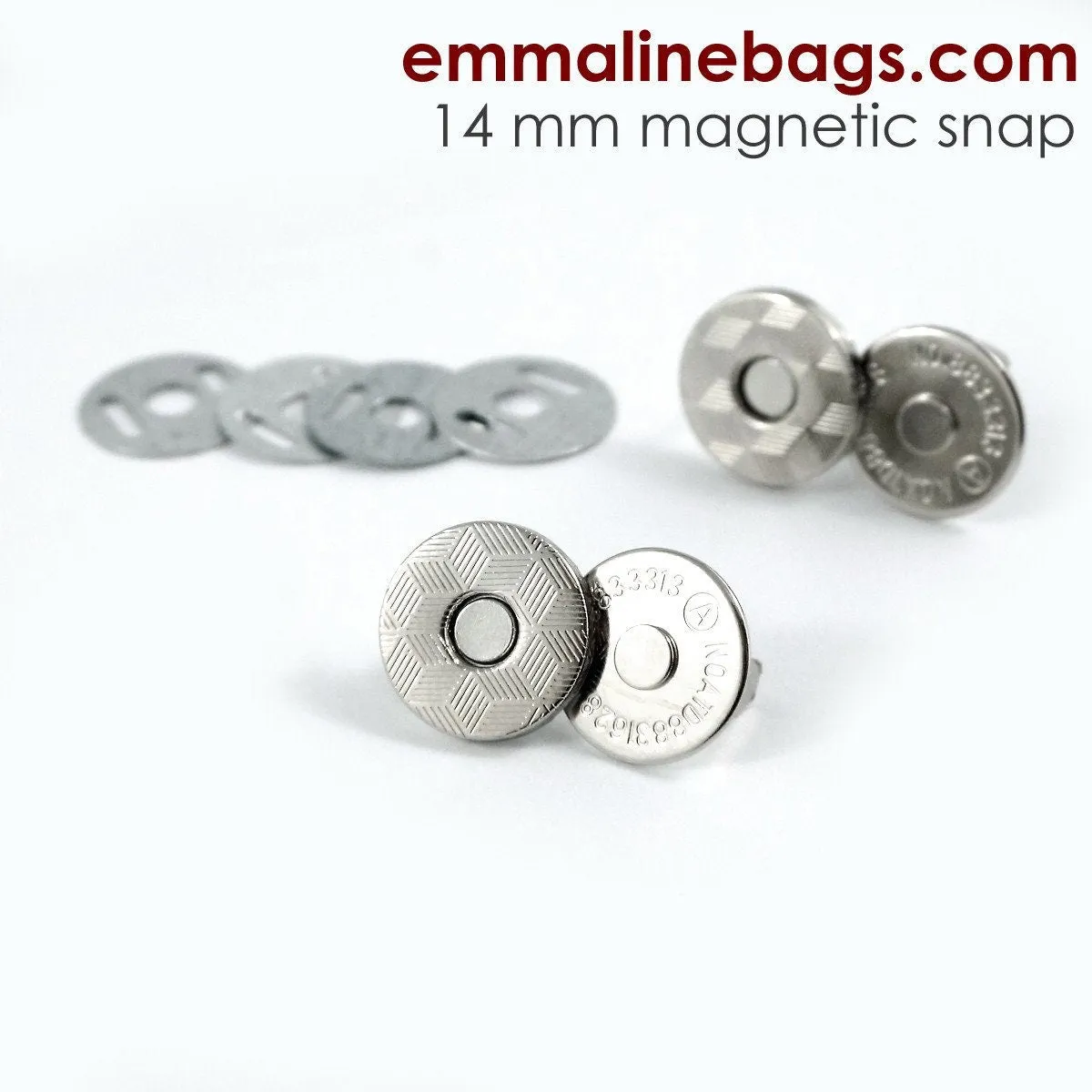 9/16" Magnetic Snap Closures (14mm) Slim - Pack of 2