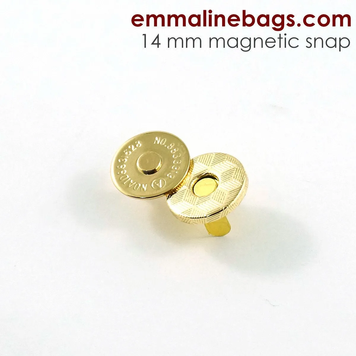 9/16" Magnetic Snap Closures (14mm) Slim - Pack of 2