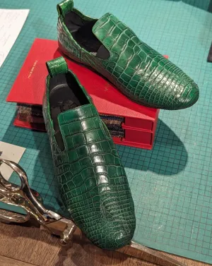Ascot Tate - Green Crocodile