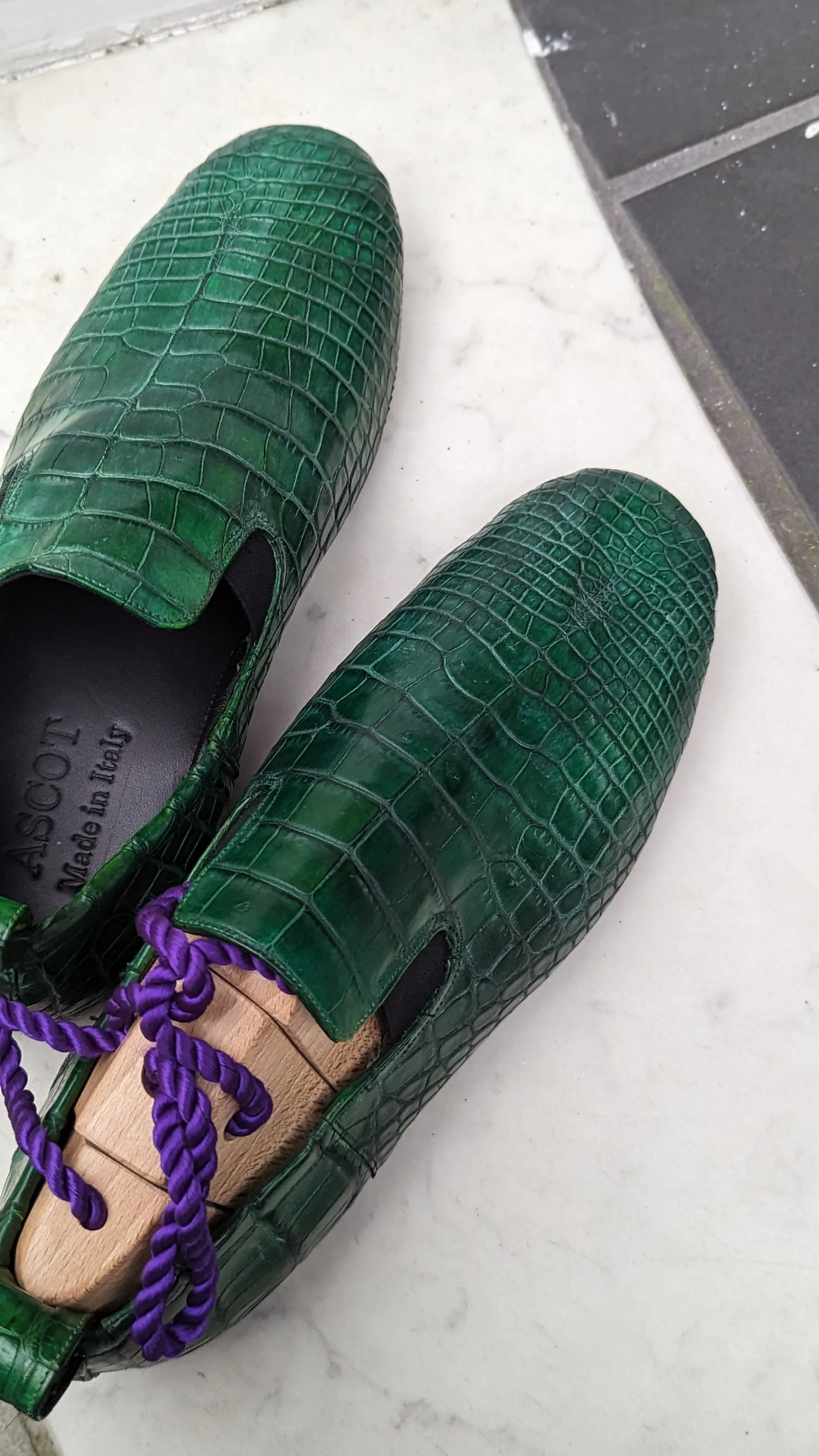 Ascot Tate - Green Crocodile