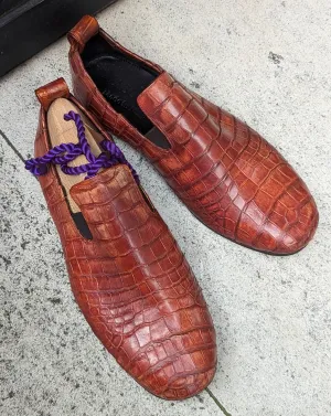 Ascot Tate - Tan Crocodile