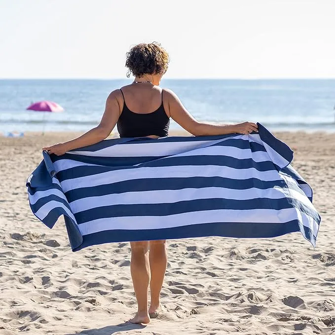 BANG&CARSEN Extra Large Beach Towel in A Waterproof Bag - XXL Beach Towel Quick Dry Sand Free Super Absorbent - Perfect for Travel, Beach, Pool, Camping, Yoga and Gym