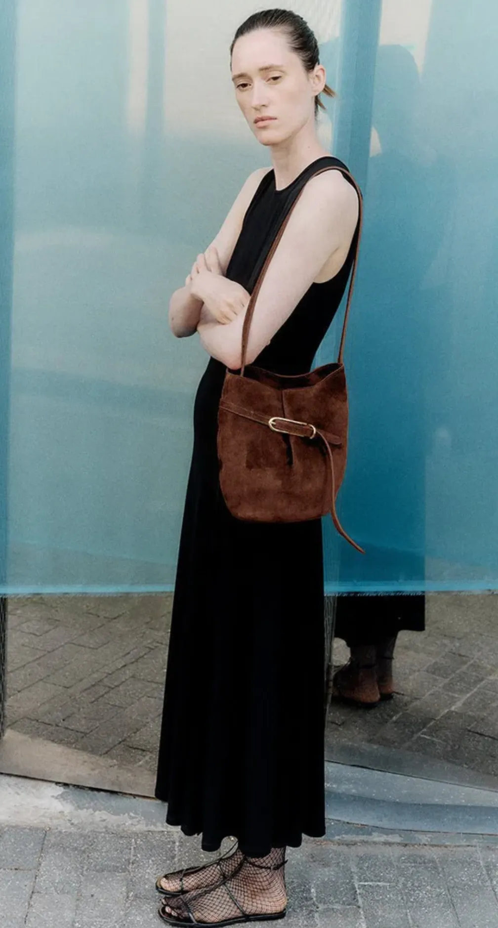Belted Bucket Bag