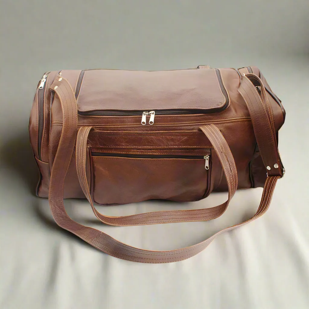 Bobby Square Leather Duffle Bag