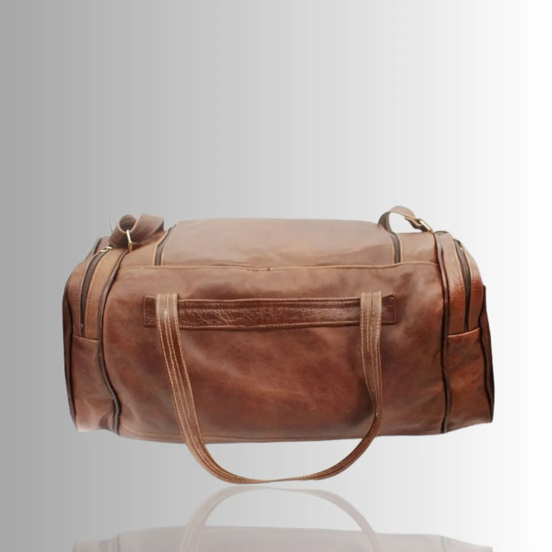 Bobby Square Leather Duffle Bag