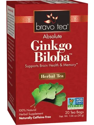 Bravo Tea, Gingko Biloba, 20 Tea Bags