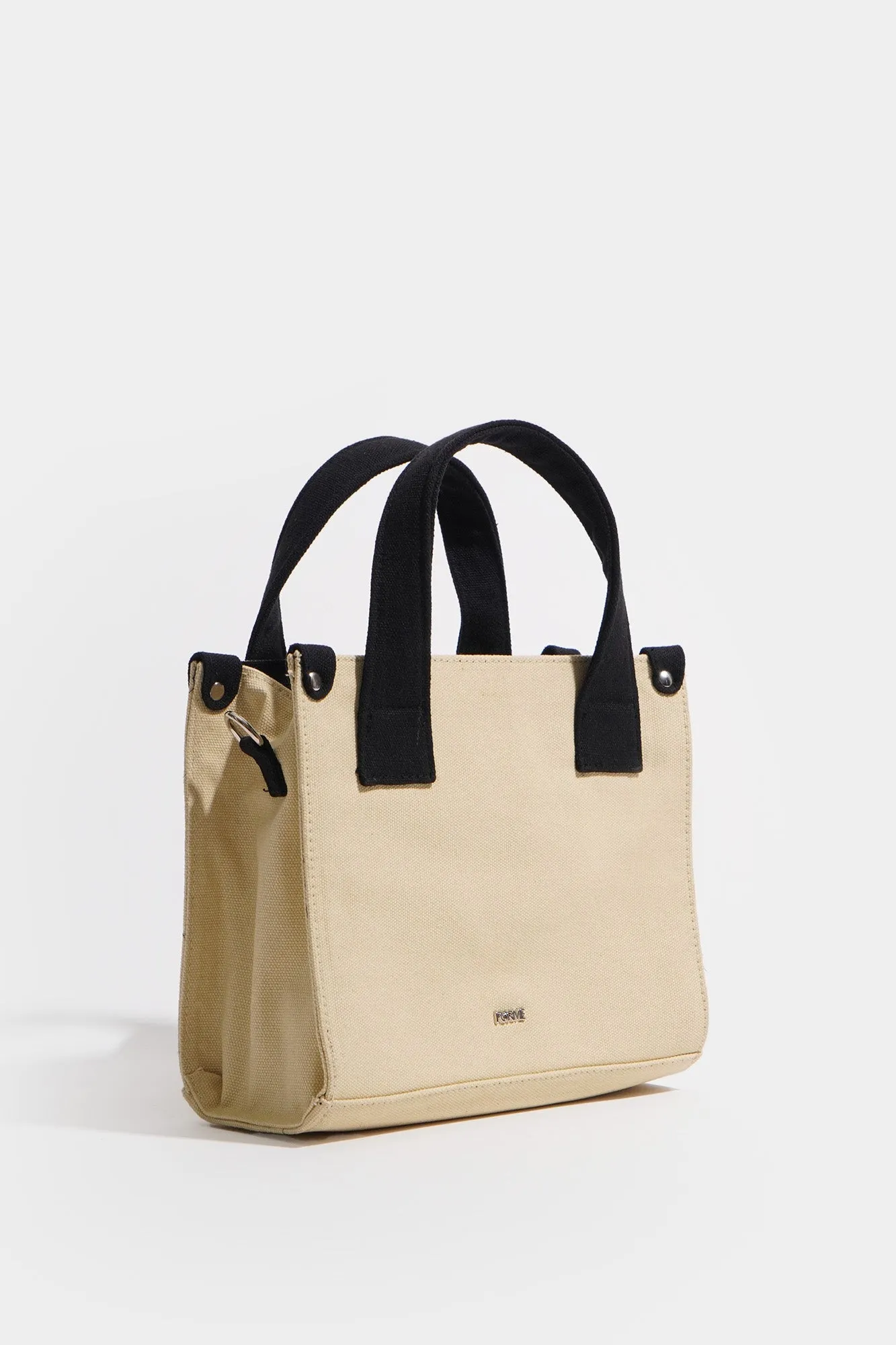 Canvas Sling Bag with Contrast Detail