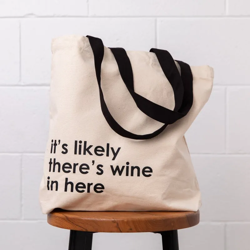 Canvas Tote by Nutmeg Creative - it's likely there's wine in here