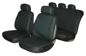Car Seat Covers Protectors Universal washable ready Dog Leather LOOK front rear