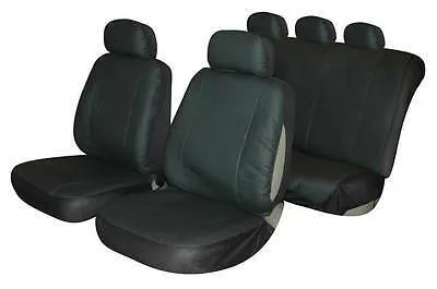 Car Seat Covers Protectors Universal washable ready Dog Leather LOOK front rear