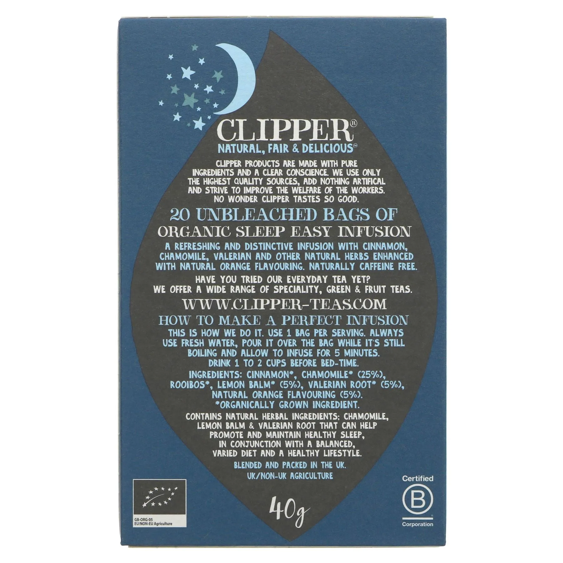Clipper | Organic Sleep Easy | 20 bags