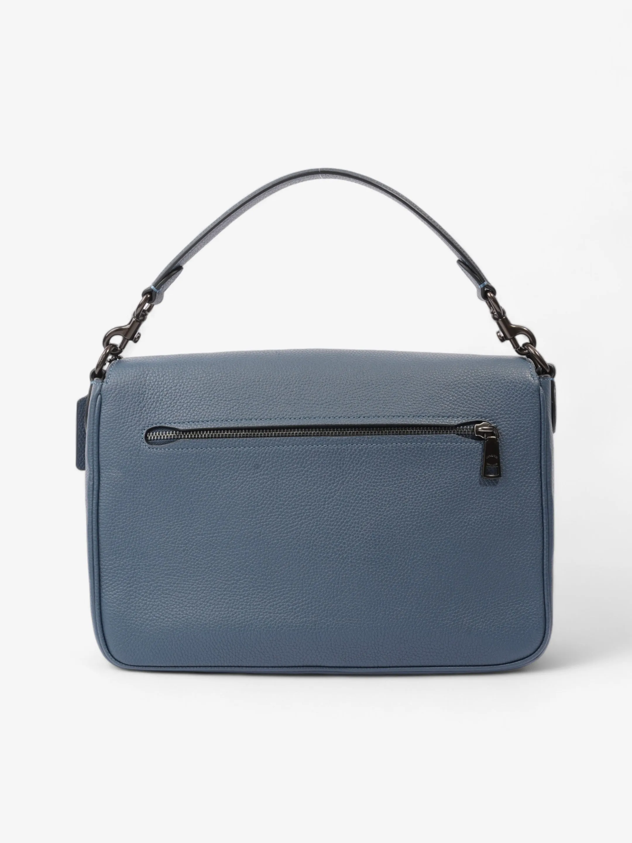 Coach Soft Tabby Messenger Midnight Blue Leather