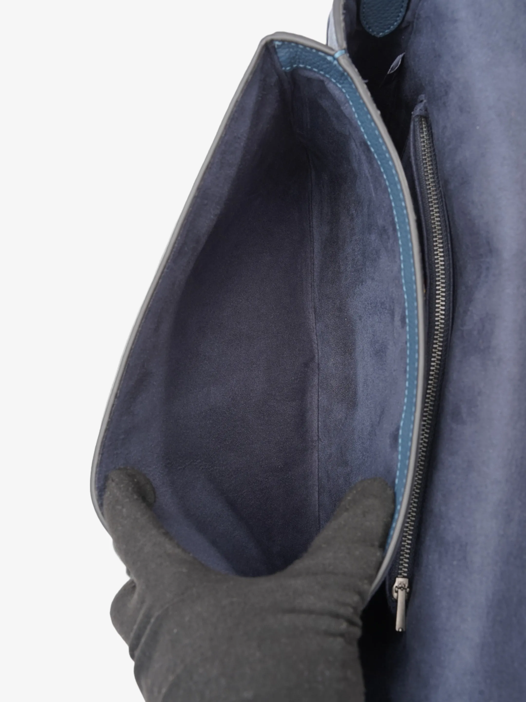 Coach Soft Tabby Messenger Midnight Blue Leather