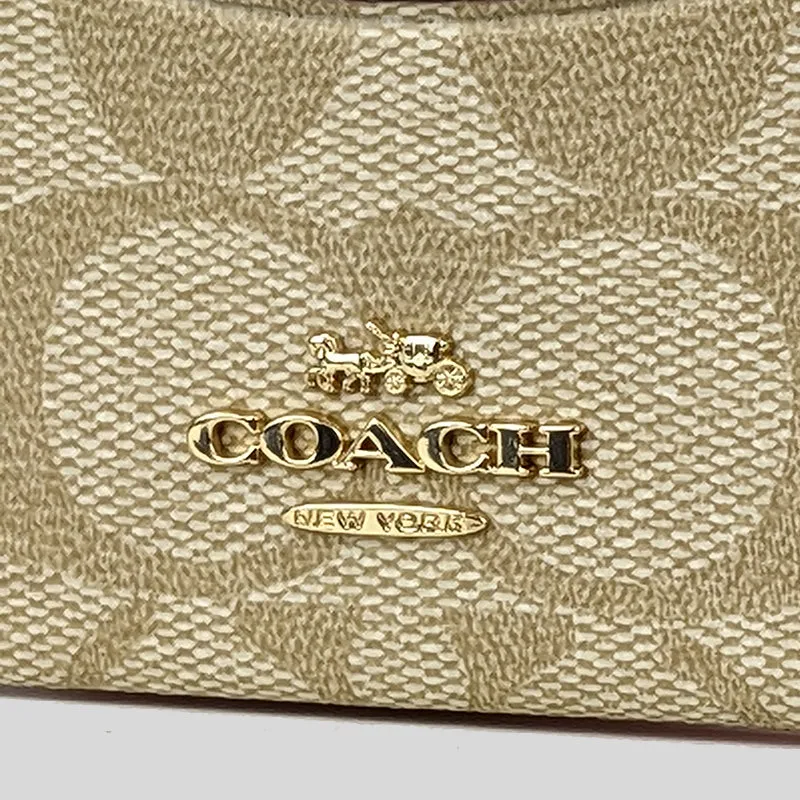 Coach Unisex Slim Id Card Case In Signature Canvas Light Khaki RS-CH415