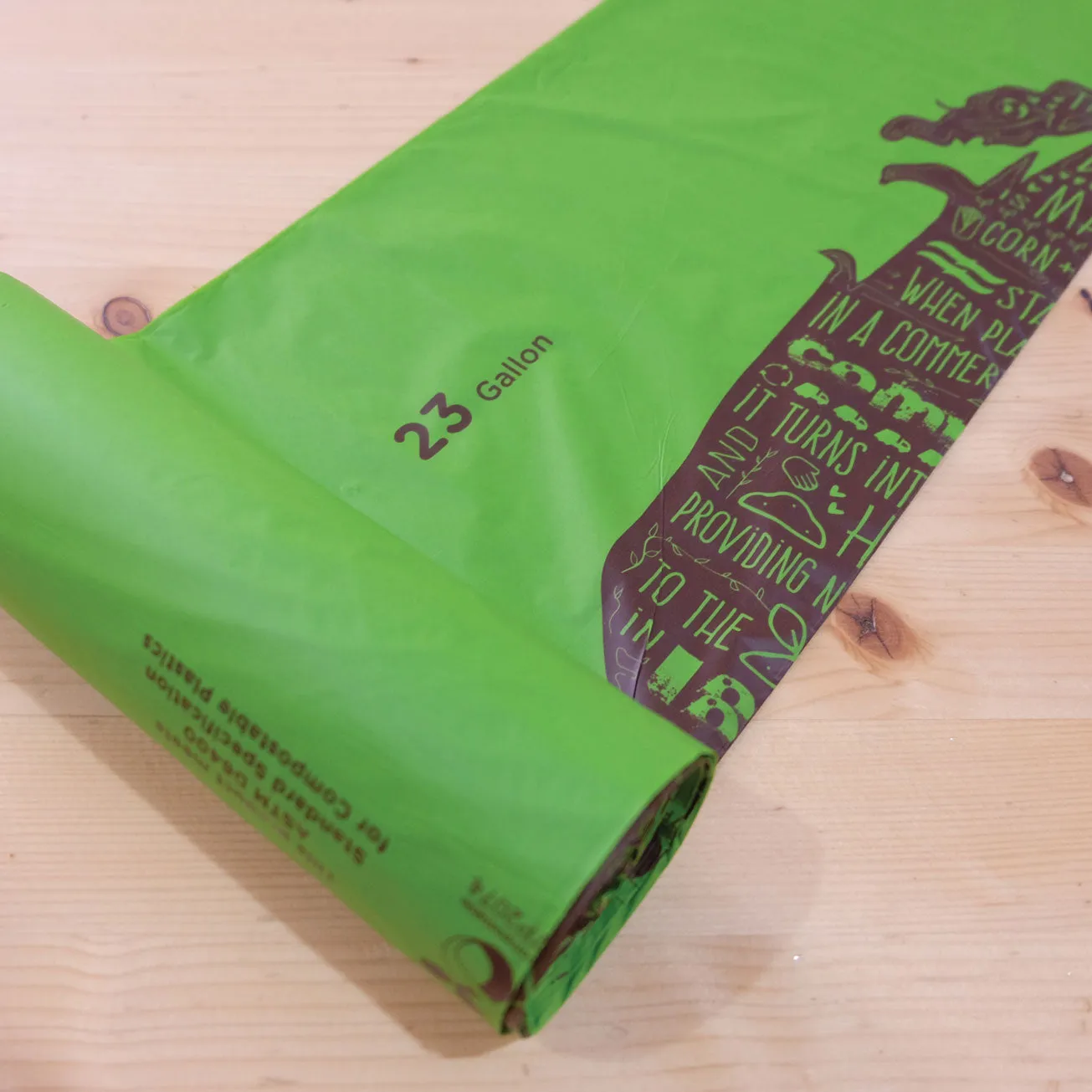 Compostable Trash Bin Liners<br>23 Gallon x4
