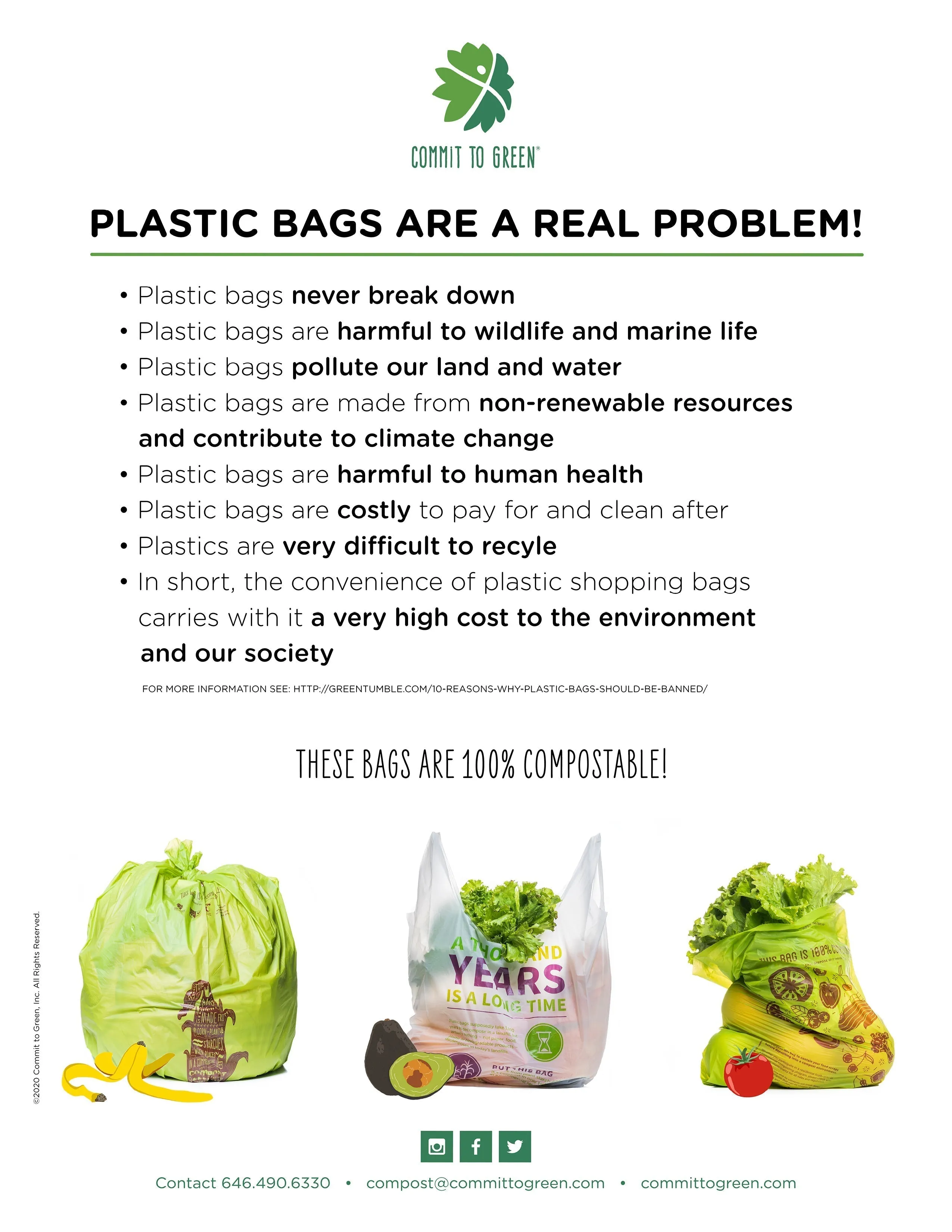 Compostable Trash Bin Liners<br>23 Gallon x4