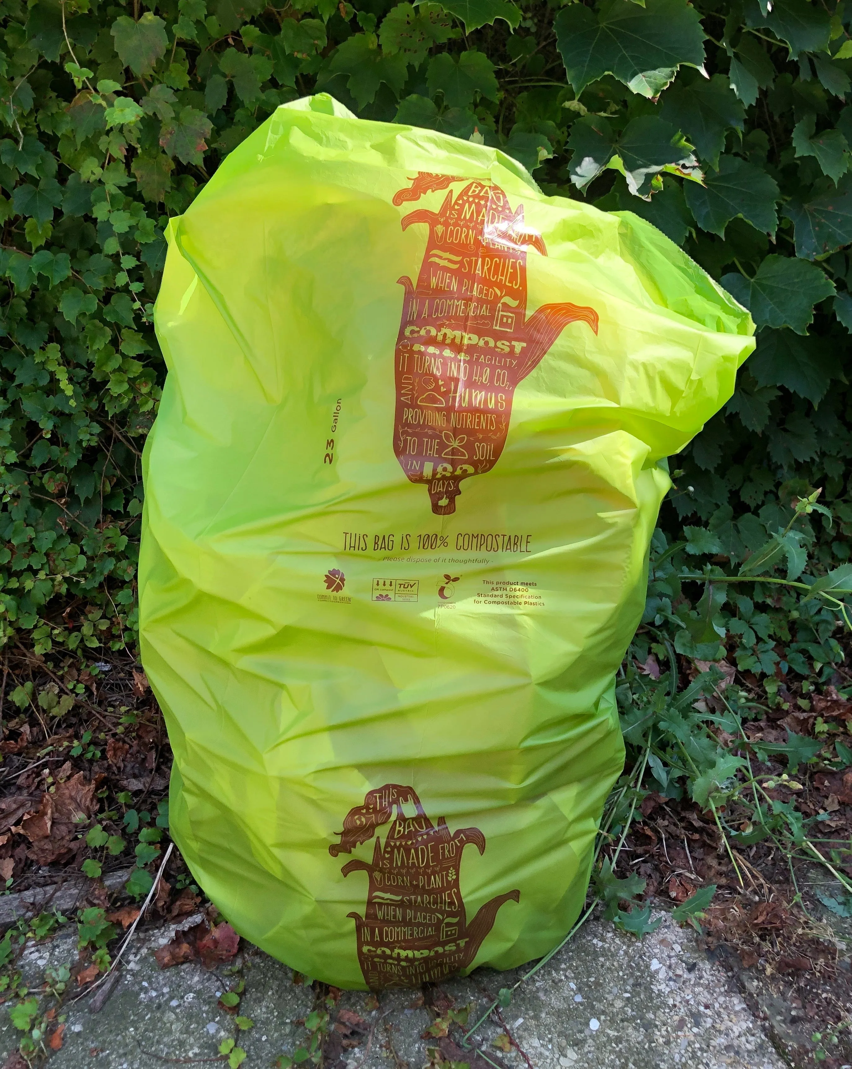 Compostable Trash Bin Liners<br>23 Gallon x4
