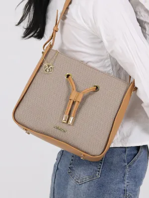 Cordelia Beige Sling Bag