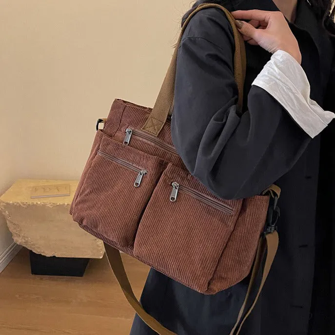Corduroy Book Tote