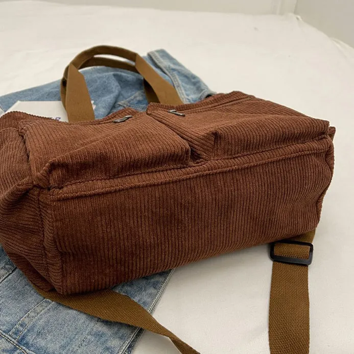 Corduroy Book Tote