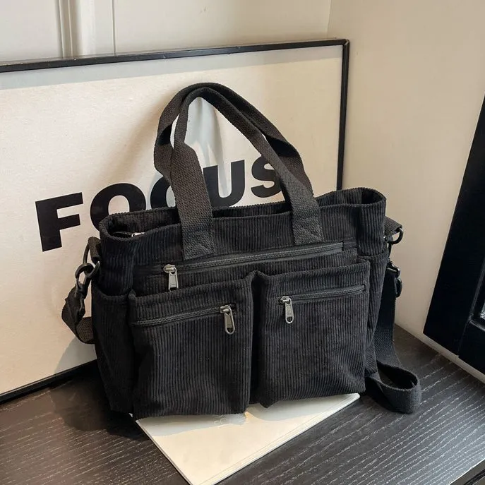 Corduroy Book Tote