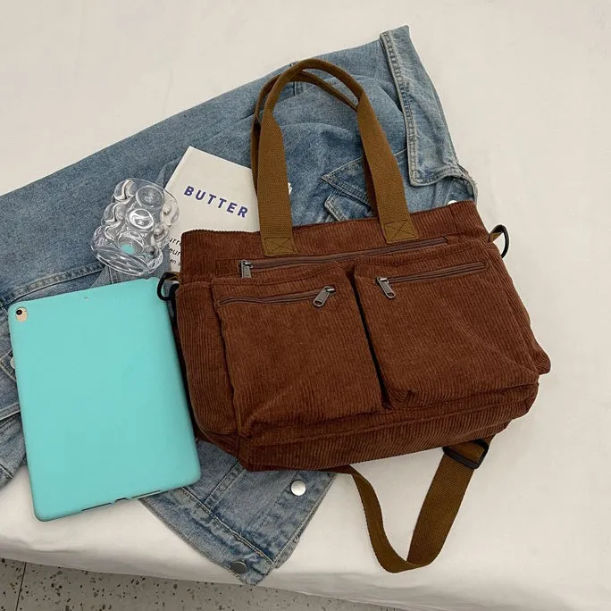 Corduroy Book Tote