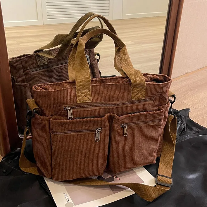 Corduroy Book Tote