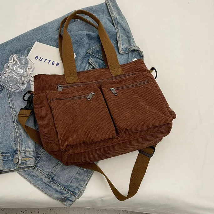 Corduroy Book Tote