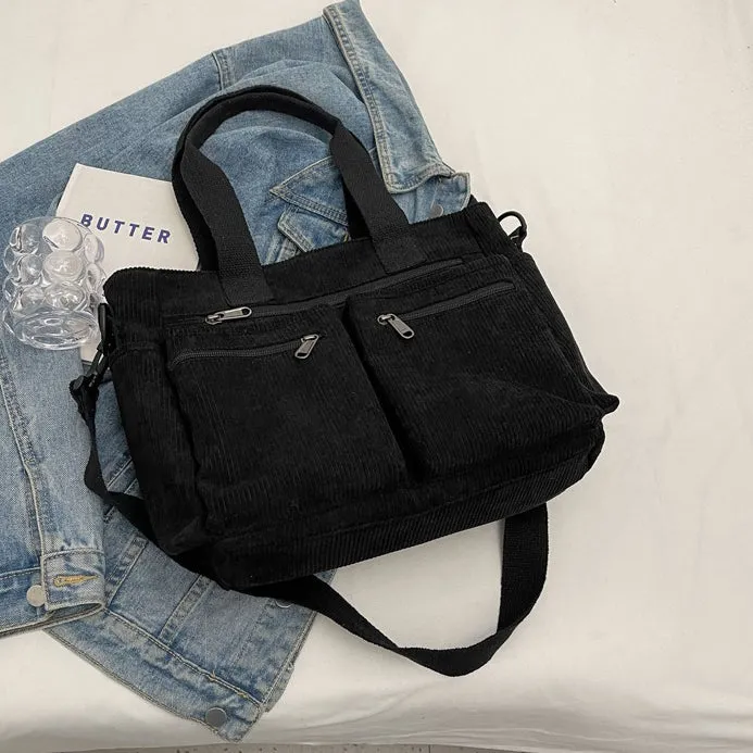 Corduroy Book Tote