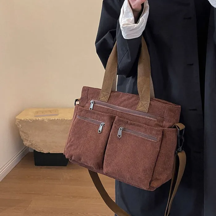 Corduroy Book Tote