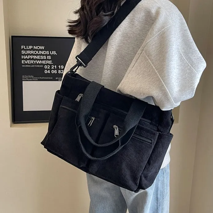 Corduroy Book Tote