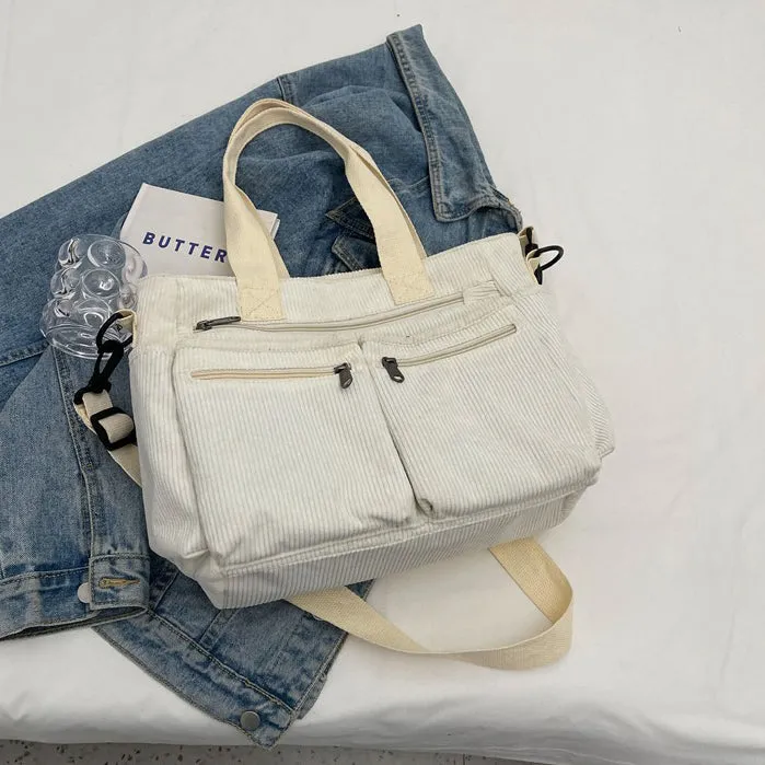 Corduroy Book Tote