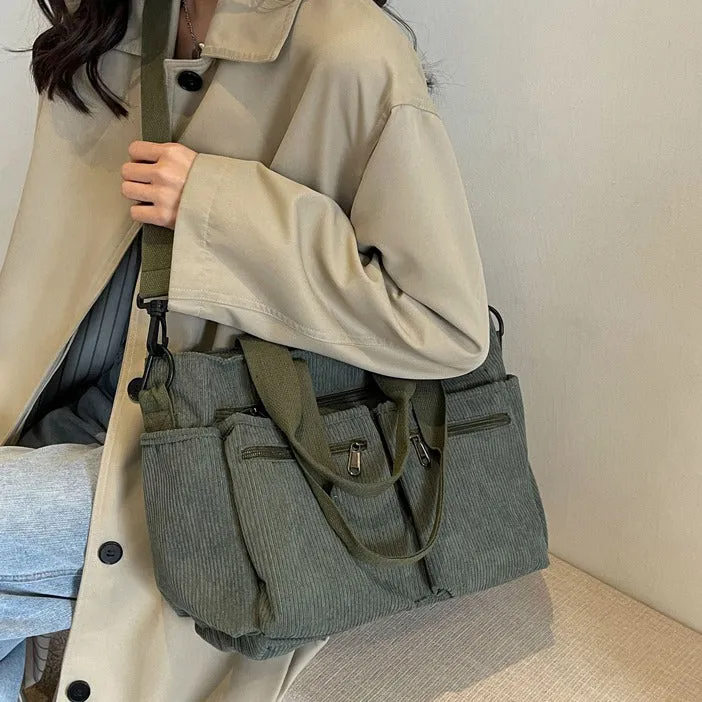 Corduroy Book Tote