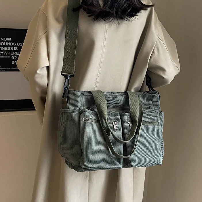 Corduroy Book Tote