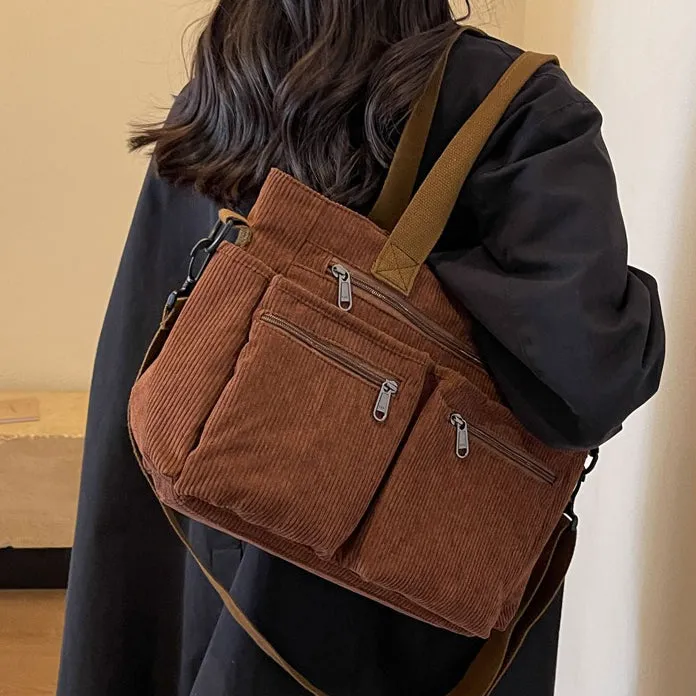Corduroy Book Tote