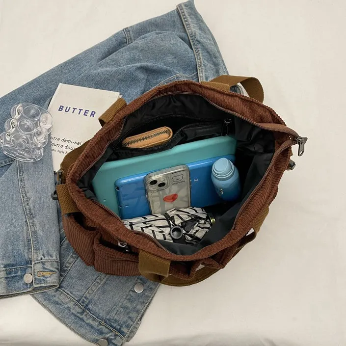 Corduroy Book Tote