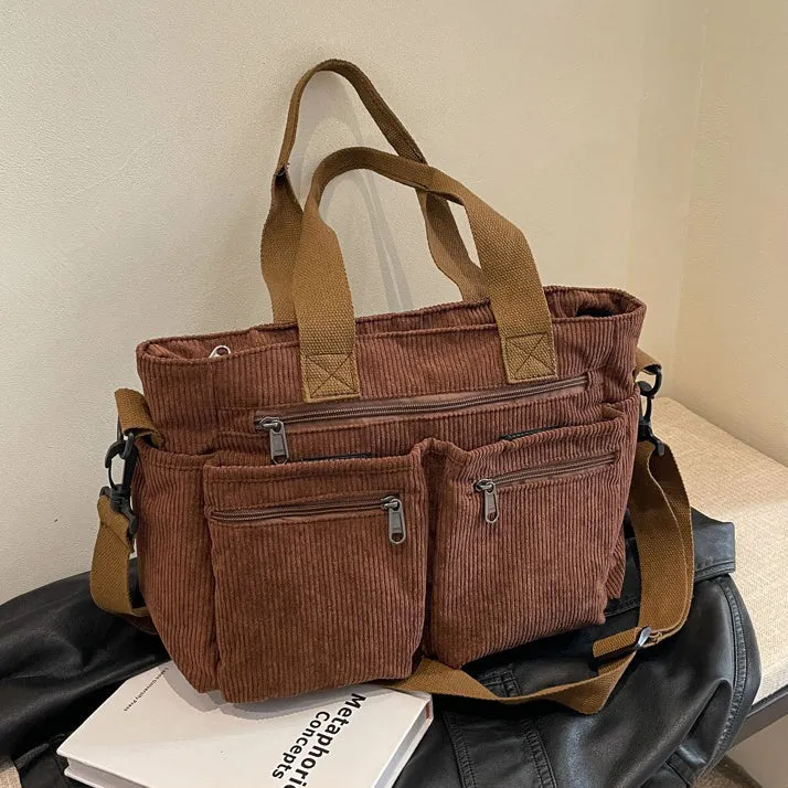 Corduroy Book Tote