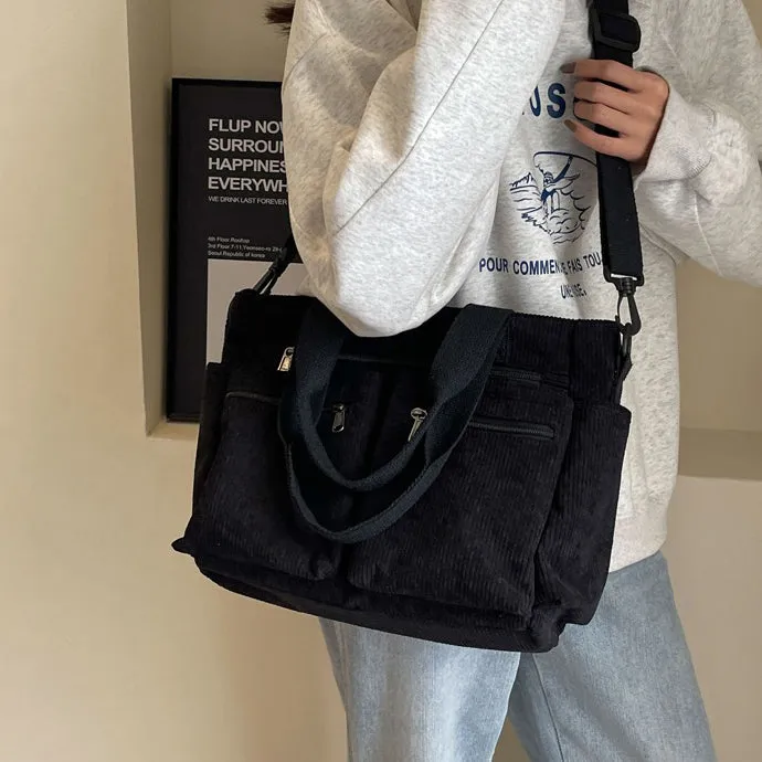 Corduroy Book Tote