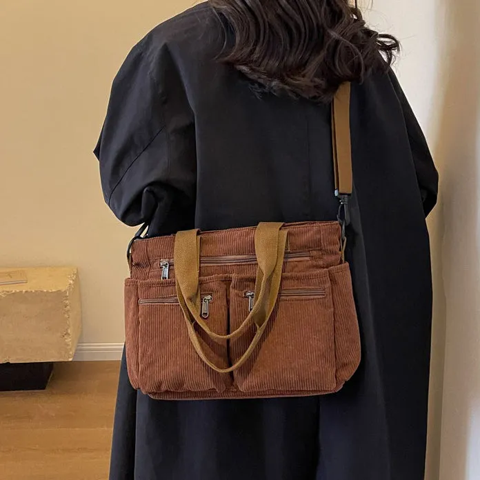 Corduroy Book Tote