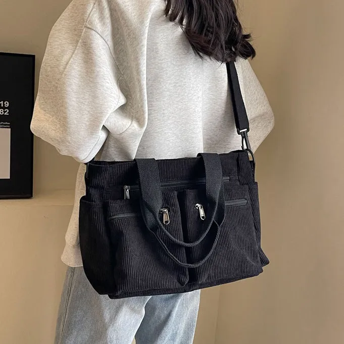 Corduroy Book Tote