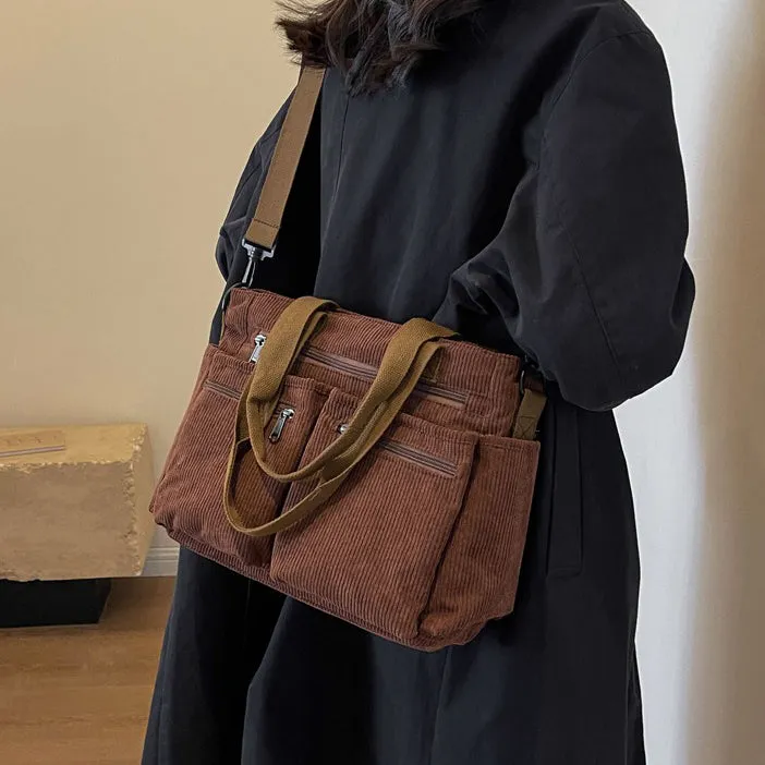 Corduroy Book Tote