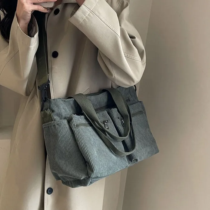 Corduroy Book Tote
