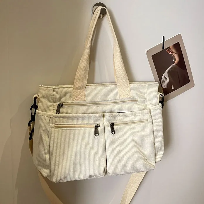 Corduroy Book Tote